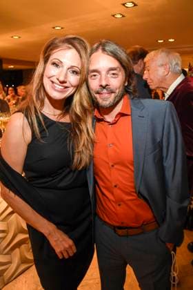 abb Mara Bergmann und Alexander Hoffmann auf der Aftershow Party bei der Welt Premiere der neuen Grand Show Blinded by delight im Friedrichstadt-Palast am 08.10.2025 in Berlin Berlin Deutschland