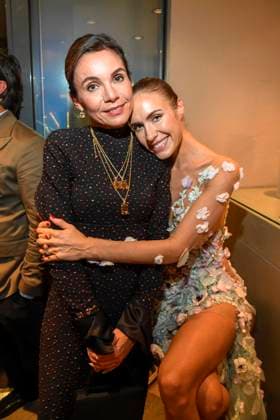 abb Nadine Warmuth und Alena Gerber auf der Aftershow Party bei der Welt Premiere der neuen Grand Show Blinded by delight im Friedrichstadt-Palast am 08.10.2025 in Berlin Berlin Deutschland