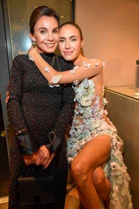 abb Nadine Warmuth und Alena Gerber auf der Aftershow Party bei der Welt Premiere der neuen Grand Show Blinded by delight im Friedrichstadt-Palast am 08.10.2025 in Berlin Berlin Deutschland