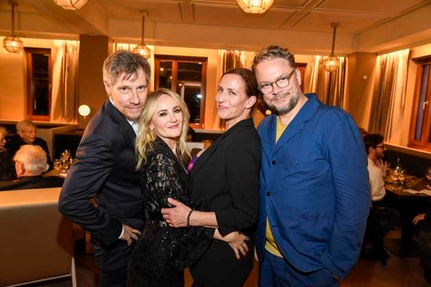 abb Tilmar Kuhn, Katharine Mehrling, Ulrike Frank und Marc Schubring auf der Aftershow Party bei der Welt Premiere der neuen Grand Show Blinded by delight im Friedrichstadt-Palast am 08.10.2025 in Berlin Berlin Deutschland