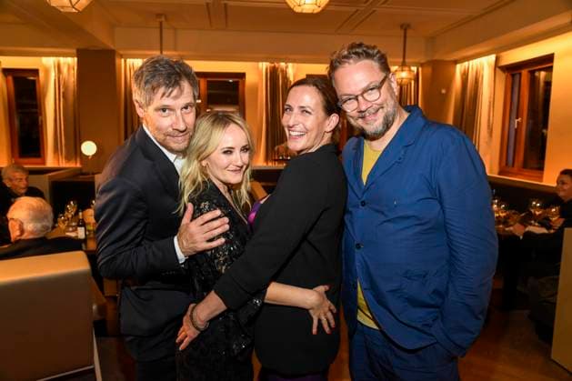 abb Tilmar Kuhn, Katharine Mehrling, Ulrike Frank und Marc Schubring auf der Aftershow Party bei der Welt Premiere der neuen Grand Show Blinded by delight im Friedrichstadt-Palast am 08.10.2025 in Berlin Berlin Deutschland