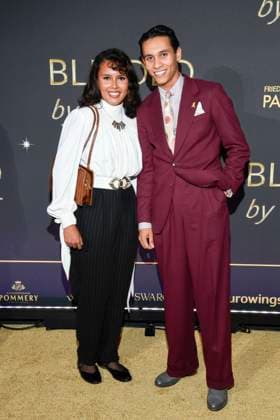 abb Rachel Hermlin und David Hermlin auf dem Teppich bei der Welt Premiere der neuen Grand Show Blinded by delight im Friedrichstadt-Palast am 08.10.2025 in Berlin Berlin Deutschland