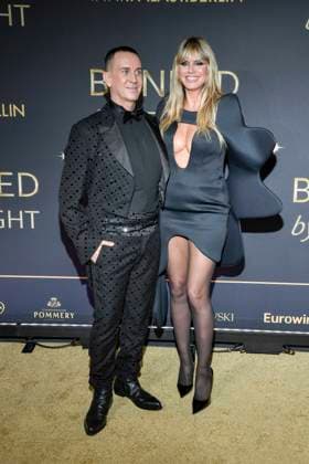abb Jeremy Scott und Heidi Klum auf dem Teppich bei der Welt Premiere der neuen Grand Show Blinded by delight im Friedrichstadt-Palast am 08.10.2025 in Berlin Berlin Deutschland