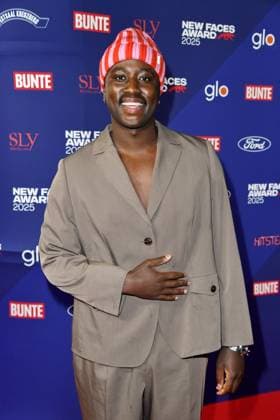 Bunte New Faces Award Film in Berlin Jonny Mahoro bei der Verleihung des BUNTE New Face Awards im Festsaal Kreuzberg in Berlin am 08.10.2025