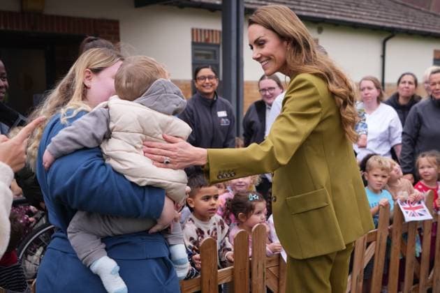 . 09 10 2025. Oxford, United Kingdom. Kate Middleton, the Princess of Wales, during a visit to the Home-Start charity in Oxford, United Kingdom  xPoolx xi-Imagesx IIM-26285-0010