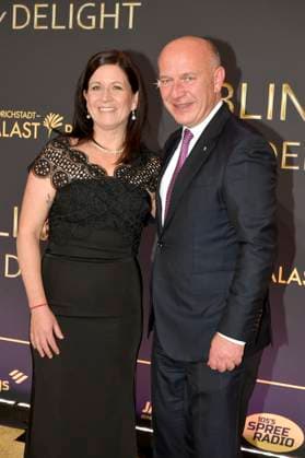 Katharina Günther-Wünsch und Kai Wegner bei der Weltpremiere der Blinded by Delight Grand Show 2025 im Friedrichstadt-Palast. Berlin, 08.10.2025