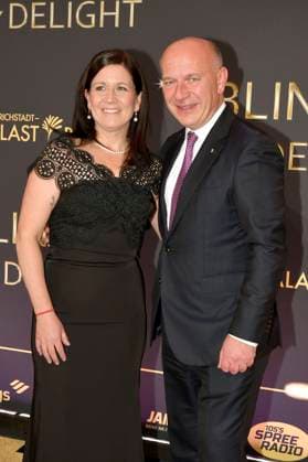 Katharina Günther-Wünsch und Kai Wegner bei der Weltpremiere der Blinded by Delight Grand Show 2025 im Friedrichstadt-Palast. Berlin, 08.10.2025