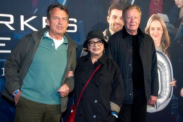 Krystian Martinek, Manon Strache und Gast bei der Premiere der ZDF Krimiserie Ein starkes Team - Für immer jung in der Astor Film Lounge. Berlin, 08.10.2025