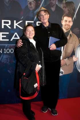 Kai Maertens mit Begleitung bei der Premiere der ZDF Krimiserie Ein starkes Team - Für immer jung in der Astor Film Lounge. Berlin, 08.10.2025