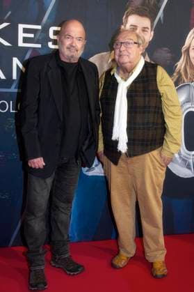 Florian Martens und Jaecki Schwarz bei der Premiere der ZDF Krimiserie Ein starkes Team - Für immer jung in der Astor Film Lounge. Berlin, 08.10.2025