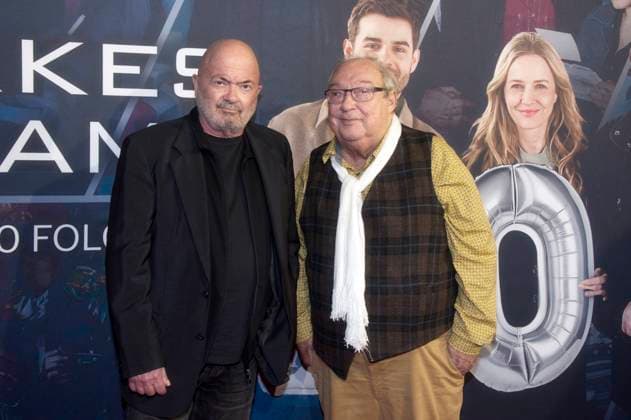Florian Martens und Jaecki Schwarz bei der Premiere der ZDF Krimiserie Ein starkes Team - Für immer jung in der Astor Film Lounge. Berlin, 08.10.2025