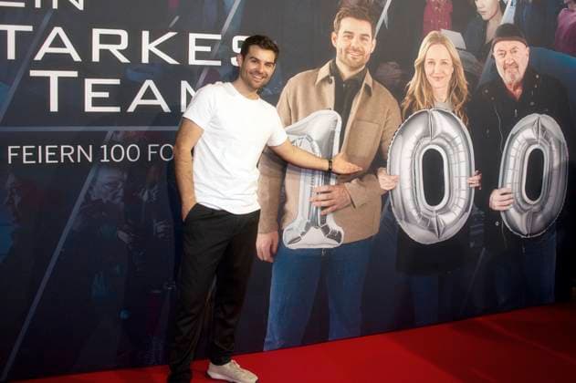Lucas Reiber bei der Premiere der ZDF Krimiserie Ein starkes Team - Für immer jung in der Astor Film Lounge. Berlin, 08.10.2025