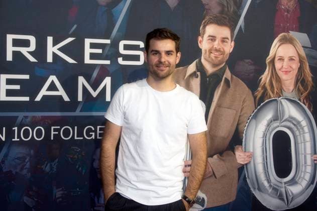 Lucas Reiber bei der Premiere der ZDF Krimiserie Ein starkes Team - Für immer jung in der Astor Film Lounge. Berlin, 08.10.2025