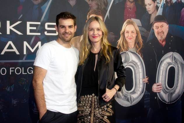 Lucas Reiber und Stefanie Stappenbeck bei der Premiere der ZDF Krimiserie Ein starkes Team - Für immer jung in der Astor Film Lounge. Berlin, 08.10.2025