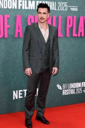 Colin Farrell bei der Premiere des Kinofilms Ballad of a Small Player auf dem 69. BFI London Film Festival 2025 in der Royal Festival Hall. London, 09.10.2025
