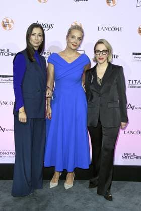 Verleihung des BRIGITTE Award Pinar Atalay,Julija Borissowna Nawalnaja und Susanna Riethmüller (Chefredakteurin BRIGITTE) bei der Verleihung des BRIGITTE Award in der Bertelsmann Hauptstadtrepräsentanz in Berlin am 09.10.2025 Copyright: xEventpressxBerndtx