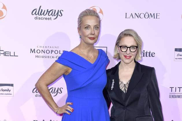 Verleihung des BRIGITTE Award Julija Borissowna Nawalnaja und Susanna Riethmüller (Chefredakteurin BRIGITTE) bei der Verleihung des BRIGITTE Award in der Bertelsmann Hauptstadtrepräsentanz in Berlin am 09.10.2025 Copyright: xEventpressxBerndtx