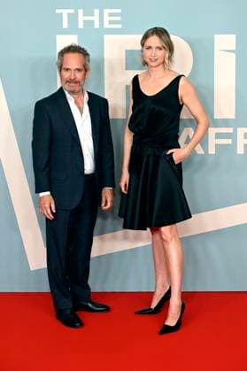 Tom Hollander und Niamh Algar bei der Premiere der Sky-Serie The Iris Affair im Mathäser Filmpalast. München, 09.10.2025