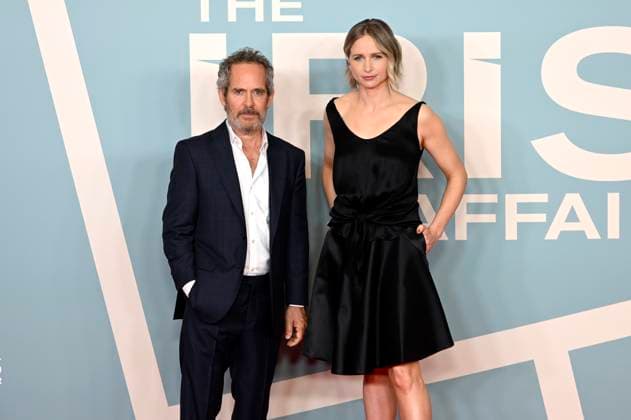Tom Hollander und Niamh Algar bei der Premiere der Sky-Serie The Iris Affair im Mathäser Filmpalast. München, 09.10.2025
