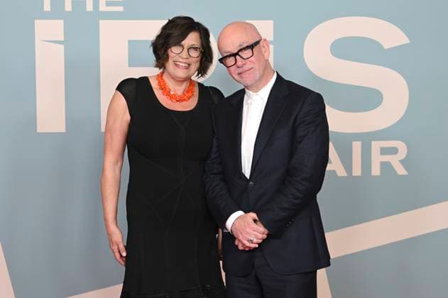 Neil Cross mit Gast bei der Premiere der Sky-Serie The Iris Affair im Mathäser Filmpalast. München, 09.10.2025