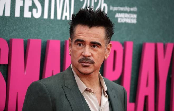 UK premiere of Ballad of a Small Player Colin Farrell at the UK premiere of Ballad of a Small Player at the 69th BFI London Film Festival at The Royal Festival Hall in London. London Royal Festival Hall UK Copyright: xFredxDuvalx