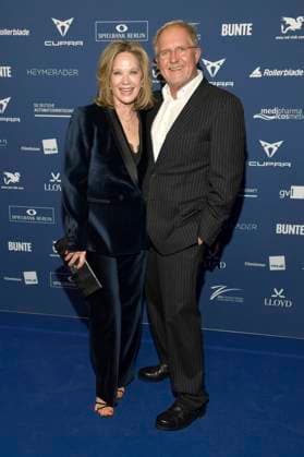 Ann-Kathrin Kramer und Harald Krassnitzer bei der Verleihung des Deutschen Schauspielpreises 2025 im Hotel Pullman Berlin Schweizerhof. Berlin, 09.10.2025