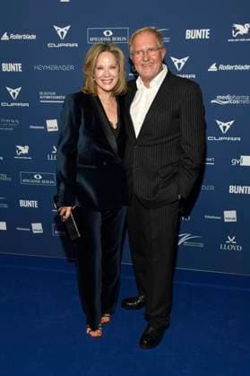 Ann-Kathrin Kramer und Harald Krassnitzer bei der Verleihung des Deutschen Schauspielpreises 2025 im Hotel Pullman Berlin Schweizerhof. Berlin, 09.10.2025