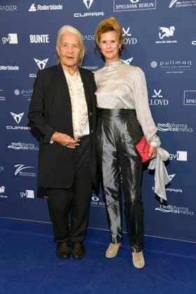 Hildegard Schmahl und Leslie Malton bei der Verleihung des Deutschen Schauspielpreises 2025 im Hotel Pullman Berlin Schweizerhof. Berlin, 09.10.2025