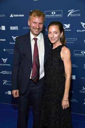 Robert Stadlober und Katharina Schüttler bei der Verleihung des Deutschen Schauspielpreises 2025 im Hotel Pullman Berlin Schweizerhof. Berlin, 09.10.2025
