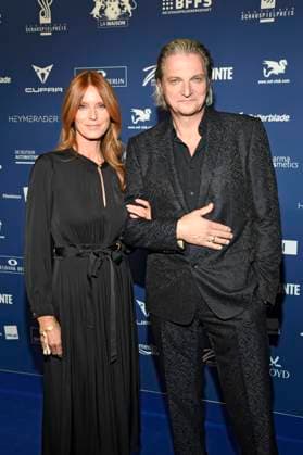 Esther Schweins und Stefan Jürgens bei der Verleihung des Deutschen Schauspielpreises 2025 im Hotel Pullman Berlin Schweizerhof. Berlin, 09.10.2025