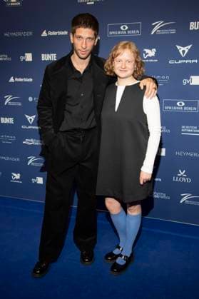 Salvko Popadic und Luise von Stein bei der Verleihung des Deutschen Schauspielpreises 2025 im Hotel Pullman Berlin Schweizerhof. Berlin, 09.10.2025