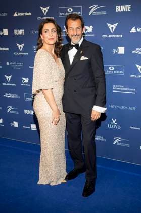 Nadine Heidenreich und Hans-Werner Meyer bei der Verleihung des Deutschen Schauspielpreises 2025 im Hotel Pullman Berlin Schweizerhof. Berlin, 09.10.2025