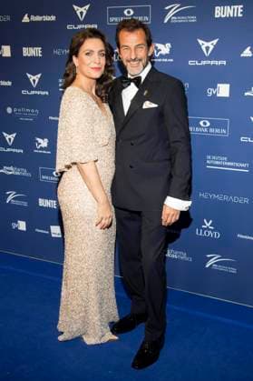 Nadine Heidenreich und Hans-Werner Meyer bei der Verleihung des Deutschen Schauspielpreises 2025 im Hotel Pullman Berlin Schweizerhof. Berlin, 09.10.2025