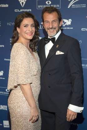 Nadine Heidenreich und Hans-Werner Meyer bei der Verleihung des Deutschen Schauspielpreises 2025 im Hotel Pullman Berlin Schweizerhof. Berlin, 09.10.2025