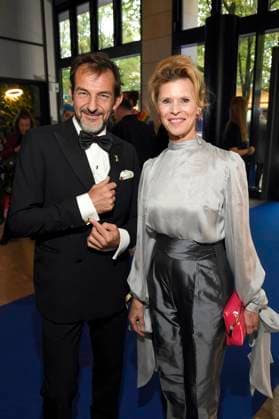 Hans-Werner Meyer und Leslie Malton bei der Verleihung des Deutschen Schauspielpreises 2025 im Hotel Pullman Berlin Schweizerhof. Berlin, 09.10.2025