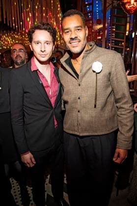 Jonathan Berlin und Michael Klammer bei der Verleihung des Deutschen Schauspielpreises 2025 im Hotel Pullman Berlin Schweizerhof. Berlin, 09.10.2025