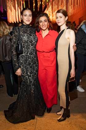 Beritan Balci, Ilknur Boyraz und Luise Aschenbrenner bei der Verleihung des Deutschen Schauspielpreises 2025 im Hotel Pullman Berlin Schweizerhof. Berlin, 09.10.2025