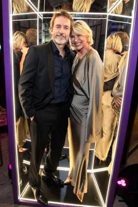 Guido Broscheit und Barbara Klein bei der Verleihung des Deutschen Schauspielpreises 2025 im Hotel Pullman Berlin Schweizerhof. Berlin, 09.10.2025