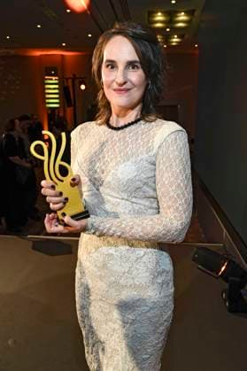 Jennifer Sabel bei der Verleihung des Deutschen Schauspielpreises 2025 im Hotel Pullman Berlin Schweizerhof. Berlin, 09.10.2025