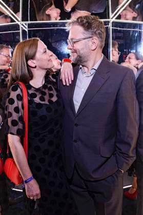 Ulrike Frank mit Ehemann Marc Schubring bei der Verleihung des Deutschen Schauspielpreises 2025 im Hotel Pullman Berlin Schweizerhof. Berlin, 09.10.2025