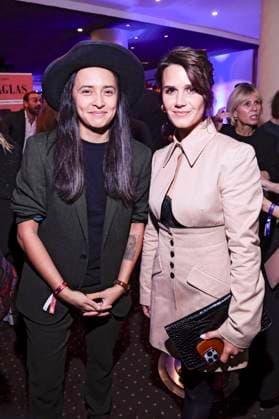 Diana Kinnert und Yara Hoffmann bei der Verleihung des Deutschen Schauspielpreises 2025 im Hotel Pullman Berlin Schweizerhof. Berlin, 09.10.2025