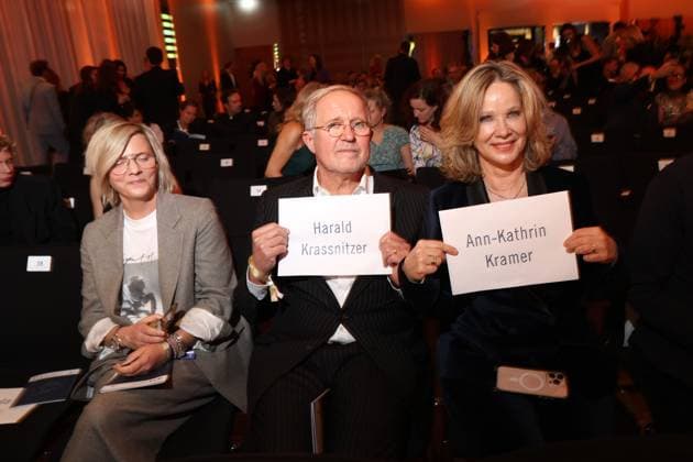 Deutscher Schauspielpreis 2025 Harald Krassnitzer und Ann-Kathrin Kramer Empfang PreShow Preisverleihung Deutscher Schauspielpreis 2025 im Pullmann Berlin Schweizerhof Hotel Berlin *** German Acting Award 2025 Harald Krassnitzer and Ann Kathrin Kramer Reception PreShow Award Ceremony German Acting Award 2025 at Pullmann Berlin Schweizerhof Hotel Berlin Copyright: xEventpressxGabschx xKochanx
