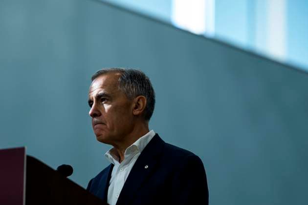 October 10, 2025, Ottawa, On, CAN: Prime Minister Mark Carney listens to a question as he participates in an announcement at a community centre in Ottawa, on Friday, Oct. 10, 2025. Ottawa CAN  - ZUMAc35_ 20251010_zaf_c35_016 Copyright: xJustinxTangx