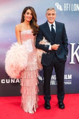 Jay Kelly UK premiere, BFI London Film Festival, Royal Festival Hall, London, 10 October 2025. George Clooney and Amal Clooney attends the BFI London Film Festival; the UK premiere of JAY KELLY on Friday 10 October 2025 at Royal Festival Hall, London. ., Credit:Julie Edwards Avalon  Copyright: xJuliexEdwardsx xAvalonx 1044592451
