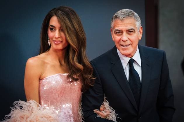 Jay Kelly UK premiere, BFI London Film Festival, Royal Festival Hall, London, 10 October 2025. George Clooney and Amal Clooney attends the BFI London Film Festival; the UK premiere of JAY KELLY on Friday 10 October 2025 at Royal Festival Hall, London. ., Credit:Julie Edwards Avalon  Copyright: xJuliexEdwardsx xAvalonx 1044592896