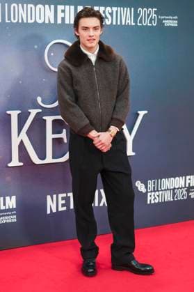 Louis Partridge bei der Premiere des Kinofilms Jay Kelly auf dem 69. BFI London Film Festival 2025 in der Royal Festival Hall. London, 10.10.2025