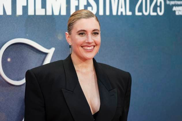 Greta Gerwig bei der Premiere des Kinofilms Jay Kelly auf dem 69. BFI London Film Festival 2025 in der Royal Festival Hall. London, 10.10.2025