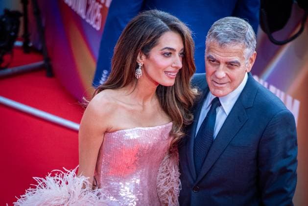 Jay Kelly Headline Gala - The 69th BFI London Film Festival in London - 10 Oct 2025 Amal Clooney and George Clooney attend the Headline Gala screening of Jay Kelly during the 69th BFI London Film Festival at The Royal Festival Hall. London United Kingdom Copyright: xLoredanaxSangiulianox xSOPAxImagesx LSangiuliano-4776