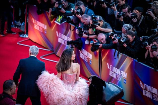 Jay Kelly Headline Gala - The 69th BFI London Film Festival in London - 10 Oct 2025 Amal Clooney and George Clooney attend the Headline Gala screening of Jay Kelly during the 69th BFI London Film Festival at The Royal Festival Hall. London United Kingdom Copyright: xLoredanaxSangiulianox xSOPAxImagesx LSangiuliano-4789