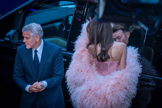 Jay Kelly Headline Gala - The 69th BFI London Film Festival in London - 10 Oct 2025 Amal Clooney and George Clooney attend the Headline Gala screening of Jay Kelly during the 69th BFI London Film Festival at The Royal Festival Hall. London United Kingdom Copyright: xLoredanaxSangiulianox xSOPAxImagesx LSangiuliano-4745
